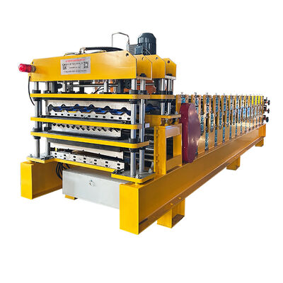 PPGI &GI فولاد سه لایه صفحه سقف خط تولید ماشین شکل گیری رول