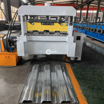 YX1000 0.3-1.2mm کف عرشه استیل پروفایل رول شکل گیری ماشین 380VAC برای بازار ترکیه