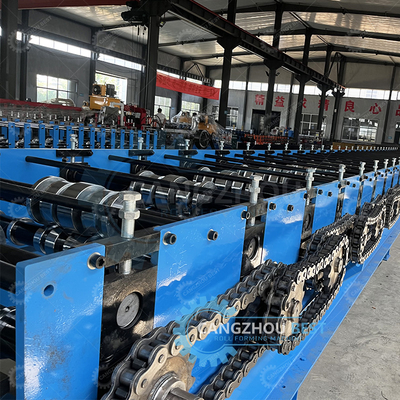 گالوانیزه Flying Cutter بدون توقف 20m/min کف کف کفپوش فلز ورق رول شکل گیری ماشین