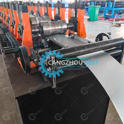 فولاد ضخامت 0.8mm تفاوت ابراز شاتر درب رولینگ پروفایل رول ماشین ساخت