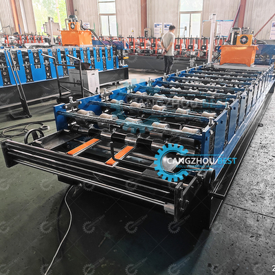 1000mm صفحه لمسی فلزی سقف ورق ساخت رول ماشین شکل گیری کنترل Plc