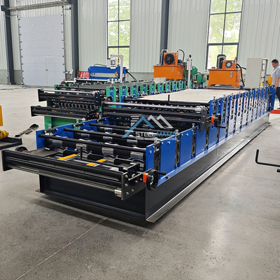 قدرت هیدرولیک 5.5kw رنگ سقف لایه دو IBR کاشی های نالوده رول ماشین شکل گیری
