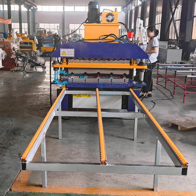 1000mm پهنای کویل IBR ورق پروفایل فولادی لوله دار دو لایه ماشین شکل گیری رول