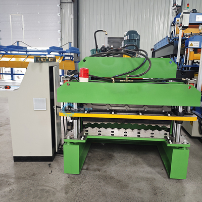 سرعت ثابت اتوماتیک PPGI Ridge Cap Roll Forming Machine با 15 تا 16 ایستگاه