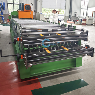 سرعت ثابت اتوماتیک PPGI Ridge Cap Roll Forming Machine با 15 تا 16 ایستگاه