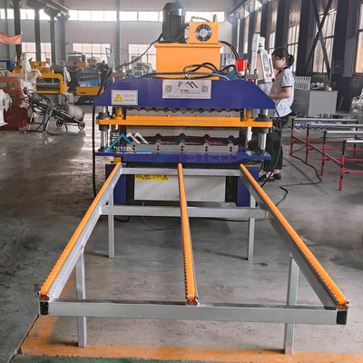 دستگاه دو لایه ای برای شکل دادن رول سقف فولاد با قدرت 5.5 KW و ایستگاه های 15-16