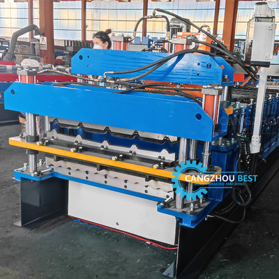 دلتا PLC اتوماتیک کنترل شده دو لایه سقف ورق رول ماشین ساخت