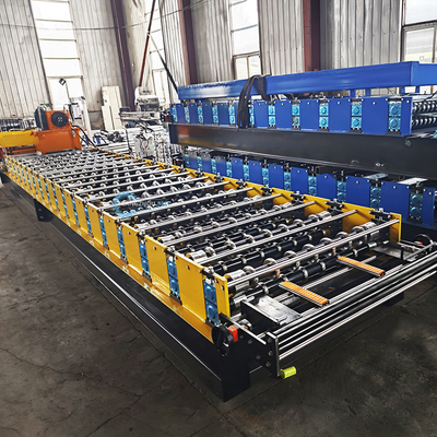 برزیل مواد ضخامت 0.3-0.8mm رول ساخت ماشین فلز فولاد سقف کاشی ساخت هیدرولیک برش