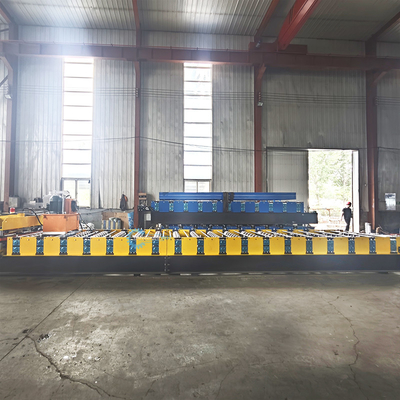 برزیل مواد ضخامت 0.3-0.8mm رول ساخت ماشین فلز فولاد سقف کاشی ساخت هیدرولیک برش