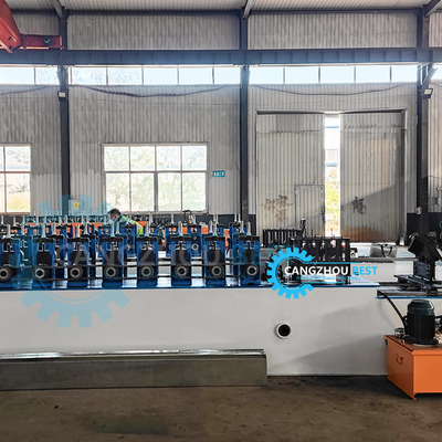 ماشین شکل گیری رول استیل استد و ردیاب برای ساختمان ساختاری 7.5 * 1.2 * 1.5 متر استیل