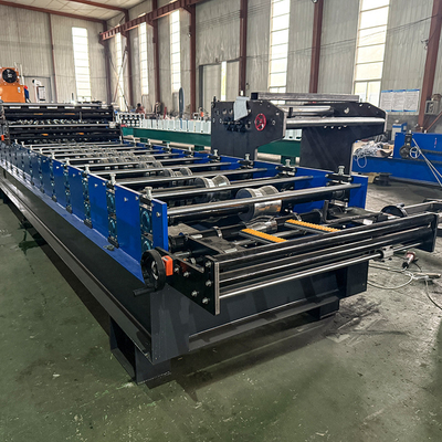 0.25-0.6mm ضخامت ماشین شکل گیری رول سه لایه 5.5Kw قدرت موتور اصلی