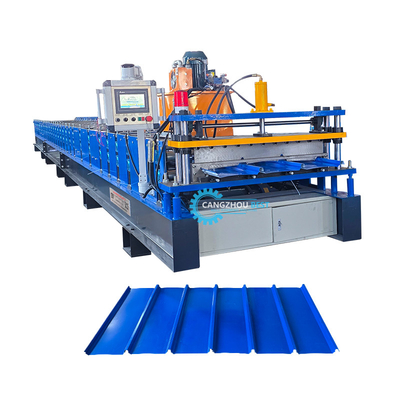 اندونزی Poular 980 Klip Lock Profile Roof Sheet Roll Forming Machine ماشین ساخت ورق سقف