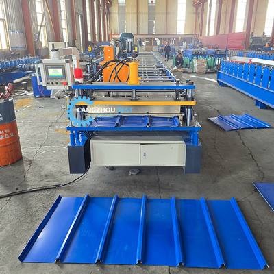 اندونزی Poular 980 Klip Lock Profile Roof Sheet Roll Forming Machine ماشین ساخت ورق سقف