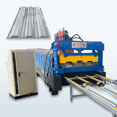 دستگاه فرم‌دهی رول عرشه کف 1250 میلی‌متر کنترل PLC 22 کیلووات
