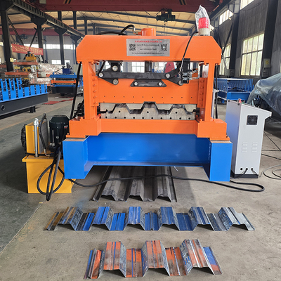 دستگاه فرم‌دهی رول عرشه کف 1250 میلی‌متر کنترل PLC 22 کیلووات