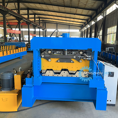 دستگاه فرم‌دهی رول عرشه کف 1250 میلی‌متر کنترل PLC 22 کیلووات