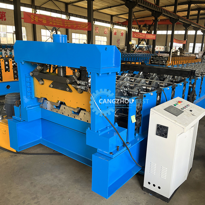 دستگاه فرم‌دهی رول عرشه کف 1250 میلی‌متر کنترل PLC 22 کیلووات