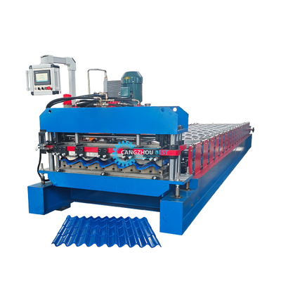 ماشین شکل گیری رول شیشه ای 3KW کنترل PLC 8-12m/min