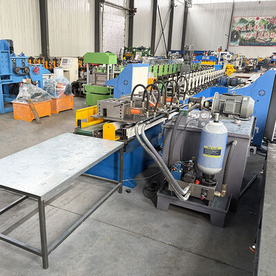 دستگاه رول فرمینگ شبکه سقفی T با پانچ هیدرولیک T24X26 با سرعت بالا