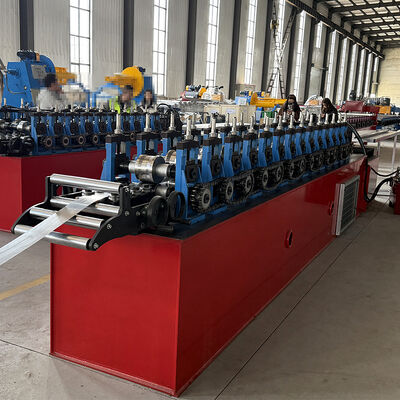 Flying Cutting Speed ​​Clake Canal Cold Roll Forming Machine PLC Control