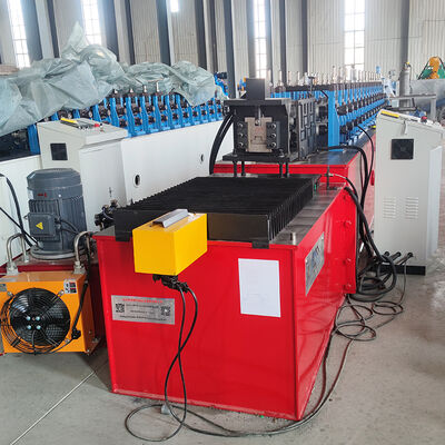 Flying Cutting Speed ​​Clake Canal Cold Roll Forming Machine PLC Control