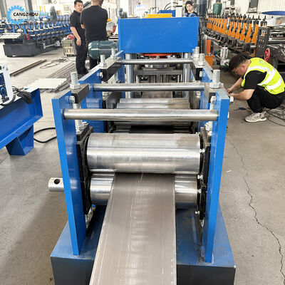 تولید ماشین برش خودکار فولاد سیاه به صورت دستی تغییر اندازه C Purlin Roll Forming Machine