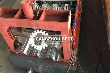 پهنای کویل 1250mm فلز فولاد گالوانیزه کف پوسته سازی ورق ساخت رول ماشین ساخت