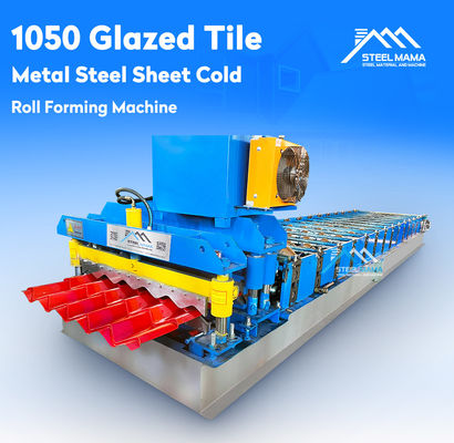 3.5T زنجیره ای انتقال 1000mm سقف کاشی رول شکل گیری ماشین